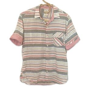 Men’s linen cotton striped shirt by BTNS
